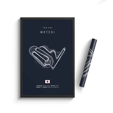 Load image into Gallery viewer, F1 Canvas Track Circuit Wall Art: Aesthetic Motorsport Poster