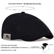 Load image into Gallery viewer, Men Side Letter Sticker Newsboy Caps British Painters Hats Spring and Autumn Adjustable Flat Cap Hip Hop Berets Peaked Cap
