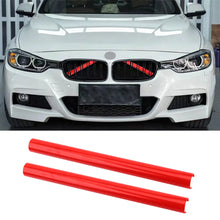 Load image into Gallery viewer, 2Pcs V Brace Style Car Front Grille Trim Strips for BMW F30 F10 F20 F31 F32 F36