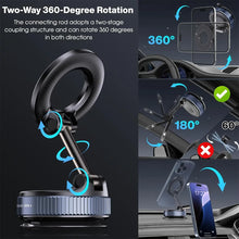 Load image into Gallery viewer, 2026Upgraded Adjustable&amp;Foldable Magnetic Car mobile Phone Holder Hollow out design 360° Rotatable  Zinc Alloy and ABS material