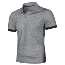 Load image into Gallery viewer, New Mens Short Sleeve Polo Shirt Solid Color Streetwear Lightweight Lapel Tshirts for Men Summer Jogging Sport Tops
