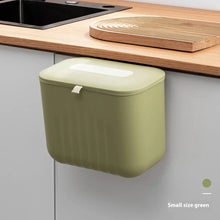 Load image into Gallery viewer, Trash Bin Without Punching Silicone Handle with Lid Two-way Opening Lid Wall-mounted PP Paper Basket Storage Tube Household Item
