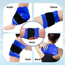 Load image into Gallery viewer, Therapy Reusable Gel Cold Pack Ankle Brace Ice Pack Wrap For Injuires Hot Cold Ankle Support For Pain Relief Sprains