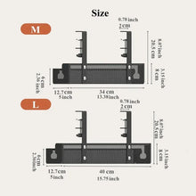 Load image into Gallery viewer, 1PCS Under Desk Cable Management Tray, No Drill Steel Desk Cable Organizers, Wire Management Tray Cable Management Rack