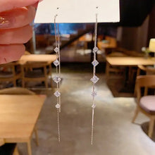 Load image into Gallery viewer, Exquisite Drop Ear Line Long Hanging Earrings For Women Zircon Crystal Bee Butterfly Flower Piercing Earing Accessories Jewelry