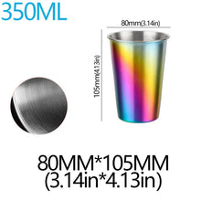 Load image into Gallery viewer, 350/500ml Stainless Steel Cups Household Office Bar Kitchen Drinks Coffee Tumbler Tea Drinking Beer Mug Metal Travel Drink Cup