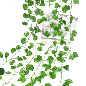 2.1M Artificial Ivy Leaf Garland - Silk Wall Hanging for Home and Wedding Decor