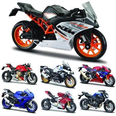 Maisto 1:18 Motorcycle Model Collection Gift Toy - KTM RC 390 CBR1000RR-R YZF-R1 V4 S