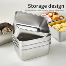 Load image into Gallery viewer, Stainless Steel Food Storage Container with Lid - Airtight Fresh-Keep Box for Fridge | Small Thickened Kitchen Organizer