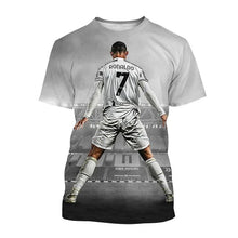 Load image into Gallery viewer, New Summer Ronaldo 3D Print T-Shirt for Boys &amp; Girls – Sports Street Fashion Tee