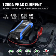 Load image into Gallery viewer, EAFC 1200A/2000A Car Jump Starter Power Bank Auto Emergency Battery Booster Starting Device Charger Diesel Petrol Cars Camping