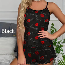 Load image into Gallery viewer, Red Lip Print Pajama Set | Comfortable Sleepwear