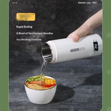 Load image into Gallery viewer, 450ML Electric Kettles Portable Tea Coffee Kettle Travel Boil Water Thermal Cup Anti-Scald Water Bottle English Menu