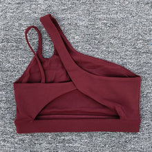 Load image into Gallery viewer, Women Shockproof Sport Bra Women's Beautiful Back Gym Sports Underwear Women Oblique Shoulder Straps Running Fitness Yoga Bra ﻿