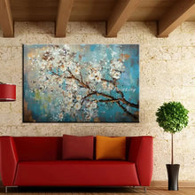 Load image into Gallery viewer, Classic Retro Blue Tree Wall Art - HD Oil Canvas Poster Home Decor Gift
