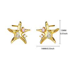 Load image into Gallery viewer, Vintage Summer Starfish Stainless Steel Stud Earrings For Women Simple Star Shell Earrings Stud Ocean Party Jewelry Gift 2025