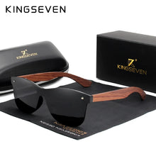 Load image into Gallery viewer, KINGSEVEN Polarized Wooden Sunglasses UV400 Fashion Eye Protection