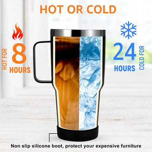 1200ml Tumbler! Handle, Straw, Hot & Cold