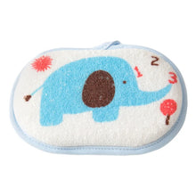Load image into Gallery viewer, Cute Kids Baby Cotton Shower Bath Sponge Rub Cartoon elephant Body Wash Towel Infant Toddle Newborn Bath Brushes Soft Sponge