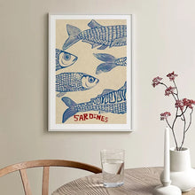 Load image into Gallery viewer, Retro Kitchen Food Cartoon Poster Character Coffee More Espresso Less Depresso Quotes Poster Wall Canvas Painting Room Decor