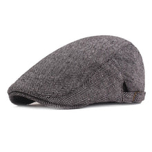 Load image into Gallery viewer, Men&#39;s Vintage Herringbone Newsboy Cap Autumn Spring Casual Gatsby Beret