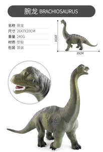 High Quality PVC Jurassic Dinosaur Action Figures – T-Rex & Brachiosaurus Toy Model for Kids