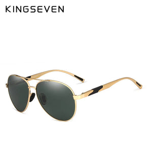 KINGSEVEN Aviation Gun Gradient Sunglasses - Polarized HD Aluminum Driving Glasses