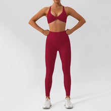 Load image into Gallery viewer, 2PCS Yoga Suit Sports Set Women Quick-Drying Gym Set Women Tracksuit Running Workout Long Sleeve Sports Shirt Yoga Clothing