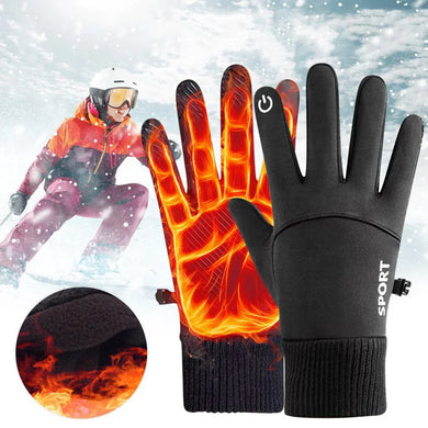 Winter Fleece Gloves - Touchscreen, Windproof for Cycling & Outdoor Sports