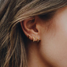 Load image into Gallery viewer, 2PCS Tiny Stainless Steel Huggie Small Hoop Earrings For Women Round Circle Punk Unisex Rock Earring Cartilage Piercing Jewelry