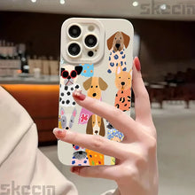 Load image into Gallery viewer, Funny Colorful Dog Pattern Design Phone Case For iPhone 17 16 15 14 Pro Max 12 11 13 Mini 17 Air XS X XR 7 8 Plus 16e Soft Cover