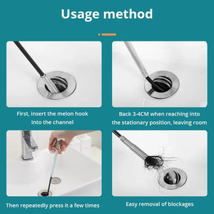 160CM Sewer Pipe Unblocker Snake - Spring Dredging Tool for Kitchen & Bathroom Drains
