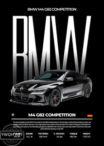 BMW Cars Competition Poster – Modern Canvas Wall Art