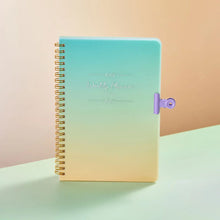 Load image into Gallery viewer, 52 Weeks Weekly Planner Notebook A5 Undated Spiral Agenda Daily Student Schedules Journal Stationery Office School Supplies
