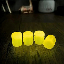 Load image into Gallery viewer, 20PCS Luminous Tire Valve Caps Motorcycle Bike Wheel Nozzle Dustproof Tyre Valve Stem Fluorescent Night Glowing Car Decor