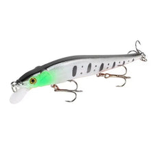 Load image into Gallery viewer, 1pc 4.52inch/0.49oz Plastic Simulation Lure, Minnow Hard Bait With 3 Treble Hooks, Artificial Bait For Pike Carp