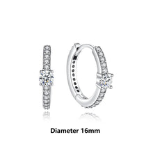 Load image into Gallery viewer, Original 925 Sterling Silver Earrings 2025 Stud Hoop Crystal Earings For Women Rose Gold Crown Heart Infinity Bee Earing Jewelry