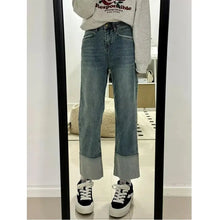 Load image into Gallery viewer, Women&#39;s Retro High Waist Slim Fit Nine-Point Jeans Cotton Comfort Casual Pants