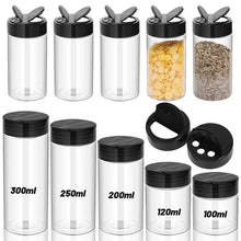 Load image into Gallery viewer, 10/1PCS Clear Spices Bottle Salt Pepper Shakers Plastic Barbecue Seasoning Jars Condiment Box Home Kitchen Powder Storage Can