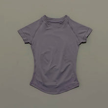 Load image into Gallery viewer, HISTELLO Impact Short Sleeve Top Women Gym Yoga Top Workout Clothes Sports T Shirt Fitness Activewear Running Tight Tops