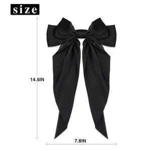 Elegant Satin Bow Hair Clip - Fashion Hairpins for Girls, Women's Accessories