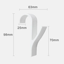 Load image into Gallery viewer, Kitchen Bathroom Hanger Clips Storage Racks White Clear Hanger Heated Towel Radiator Rail Clothes Scarf Hanger Hooks Holder