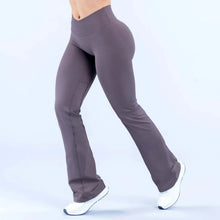 Load image into Gallery viewer, Vision Women Flare Pants Yoga Bell Bottoms Seamless V Waist Workout Trousers Gym Fitness Clothing Activewear NO LOGO