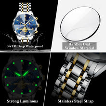 Load image into Gallery viewer, POEDAGAR Original Luxury Men's Watch Waterproof Luminous Chronograph Men Wristwatch Stainless Steel Quartz Watches For Man Reloj