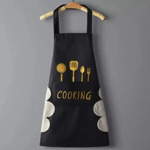 Kitchen Cooking Waterproof PVC Apron Korean Style Oil Resistant Home Use