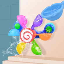 Load image into Gallery viewer, Colorful Waterwheel Bath Toy Set - Baby Shower Sprinkler Fun for Kids