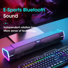 Load image into Gallery viewer, 4D Computer Speakers Bluetooth 5.0 Wired Loudspeaker Surround Soundbar Speaker Stereo Subwoofer Sound bar for Laptop Notebook PC