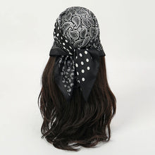 Load image into Gallery viewer, Luxury Polka Dot Silk Square Scarf Women Hijab Hair Bands Neckerchief Female Satin Shawl Ribbon Headband Fashion Wraps Bandana
