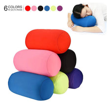 Load image into Gallery viewer, Solid Color Long Round Neck Pillow Washable Cylindrical Pillow For Bedroom Room Seat Head Rest Neck Support Travel Cushion