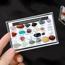 Load image into Gallery viewer, Natural Crystal Rubies Geological Specimens Teaching Props Color Display Board